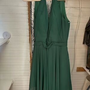 JJs House Emerald Green Halter Dress